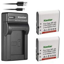 Carregador de bateria Kastar para Cas NP-40 e Exilim Z400