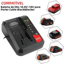 Carregador De Bateria Li-Ion De Carga Rápida Para Modelos Black And Decker 10.8V 18V 20V LBXR20