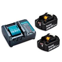 Carregador De Bateria Makita DC18WC Bivolt 14,4V E 18V Kit Com 1 Bateria 5.0Ah Ou 2 Baterias 3.0Ah Íons De Lítio Linha LXT Star Protection Carregador De Bateria Makita DC18WC Bivolt 14,4V E 18V Kit Com 1 Bateria 5.0Ah Ou 2 Baterias 3.0Ah Íons De Lítio Linha LXT Star Protection