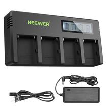 Carregador de bateria Neewer NP-F de 4 canais com LCD para Sony Li-ion
