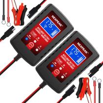 Carregador de bateria NEXPEAK 6V 12V Smart Auto Maintainer, pacote com 2