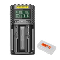 Carregador de bateria Nitecore UMS2 Intelligent USB Dual-Slot
