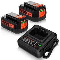 Carregador de bateria OHYES BAT 40V 3600mAh, pacote com 2 unidades com carregador Carregador de bateria OHYES BAT 40V 3600mAh, pacote com 2 unidades com carregador