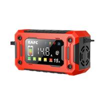 Carregador De Bateria Para Carro E Moto 12V 15A 8A Reparação Por Pulso Grande Display Carregador