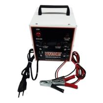 Carregador de bateria portatil 10a de 12v e 24v bivolt 110/220v maxfort mx6 Carregador de bateria portatil 10a de 12v e 24v bivolt 110/220v maxfort mx6