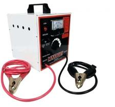 Carregador de bateria portátil 50 amp bivolt 110/220v com auxiliar de partida 12 volts maxfort mx3