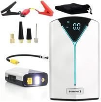 Carregador de Bateria Portátil com Compressor de Ar 150PSI para Emergências Veiculares