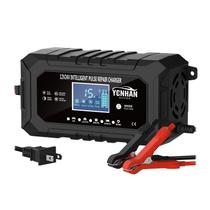 Carregador de bateria YONHAN 15A 12V/24V LiFePO4 Smart de 9 estágios