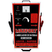 Carregador de baterias 100 amperes 12 volts c/ auxiliar de partida maxfort