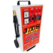 Carregador de Baterias 50A 12V Bivolt com Auxiliar de Partid Carregador de Baterias 50A 12V Bivolt com Auxiliar de Partid