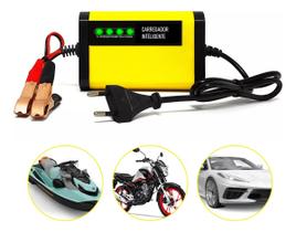 Carregador De Baterias Automotivo E Motos 12v Inteligente Carregador De Baterias Automotivo E Motos 12v Inteligente