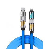 Carregador De Cabo USB Type C 240W Adaptador De Carregamento Rápido Redondo 4 Em 1 Fio De Dados 1.5M