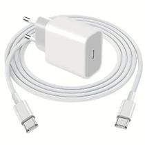 Carregador De Carregamento Rápido PD De 20W Para iPhone 15 pro Max iPad 15 plus UE Plug USB-C Dual C