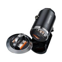 Carregador de Carro 33W PD QC3.0 - Carga Rápida para iPhone 15 e Xiaomi