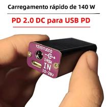 Carregador De Carro Com Carregamento Rápido PD De 140W, Adaptador De Mesa USB Tipo C, SuperVOO De