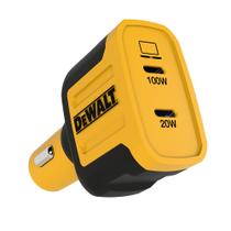 Carregador de Carro DEWALT 120W - 2 Portas USB-C com PD 3.0 e PPS