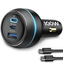 Carregador de carro Drone LKTOP 100W para DJI com 3 portas USB-C/USB-A