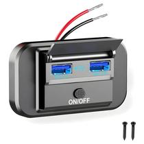 Carregador De Carro Dual QC3.0 Para VW T5 T6 Camper Van RV Caravana Motorhome Tomadas De Energia