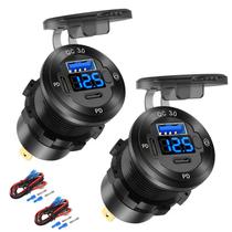 Carregador de Carro Hapytrip com 3 Portas USB - 12V, USB-C e USB-A Carregador de Carro Hapytrip com 3 Portas USB - 12V, USB-C e USB-A