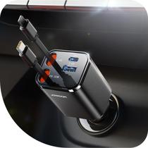 Carregador de carro JOYROOM 2025 Ultracompacto 4 em 1 69W USB-C Carregador de carro JOYROOM 2025 Ultracompacto 4 em 1 69W USB-C