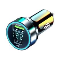 Carregador De Carro Mini Dual USB Tipo C 100W Carregamento Rápido Para iPhone 15 pro Max Samsung