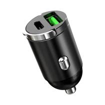 Carregador De Carro Mini PD USB Tipo C Super Rápido Para Xiaomi Samsung Huawei iPhone QC3.0