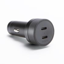 Carregador de Carro Mophie 60W Dual USB-C com Fast Charge e Indicador LED