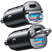 Carregador de carro MRGLAS 125W USB C PD65W e QC60W para iPhone e iPad Carregador de carro MRGLAS 125W USB C PD65W e QC60W para iPhone e iPad
