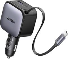 Carregador De Carro Nexode 60W Usb C Retrátil Pps Pd Qc 3.0