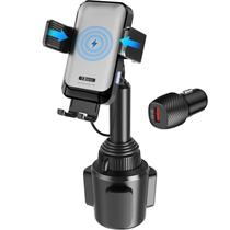 Carregador de carro sem fio 1Zero Auto Clamping Cup Holder 15W Carregador de carro sem fio 1Zero Auto Clamping Cup Holder 15W