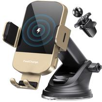 Carregador de carro sem fio ChGeek, suporte de telefone de carregamento rápido de 15 W