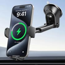 Carregador de carro sem fio e suporte de telefone Apps2car 15W Fast Charge