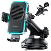 Carregador de carro sem fio JUSAKA 15W Suporte para telefone de carro com carregamento rápido Carregador de carro sem fio JUSAKA 15W Suporte para telefone de carro com carregamento rápido