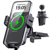 Carregador de carro sem fio MOKPR Auto-Clamping Car Mount 15W/10W/7,5W