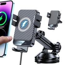 Carregador de carro sem fio MOKPR Fast Charging 15W para iPhone/Samsung