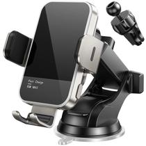 Carregador de carro sem fio Mosurr 15W Auto Clamping Silver