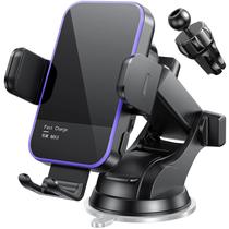 Carregador de carro sem fio Mosurr 15W Suporte de telefone com fixação automática Carregador de carro sem fio Mosurr 15W Suporte de telefone com fixação automática