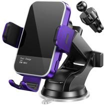 Carregador de carro sem fio Mosurr 15W Suporte de telefone com fixação automática Carregador de carro sem fio Mosurr 15W Suporte de telefone com fixação automática