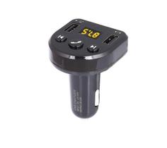 Carregador De Carro Turbo Dual Usb Transmissor Fm Bluetooth