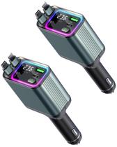 Carregador de carro Zreal 92W Cabo retrátil 4 em 1 RGB Light