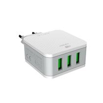 Carregador De Celular 15W Universal 3 Portas USB 3.1A Branco C3Tech UC-315