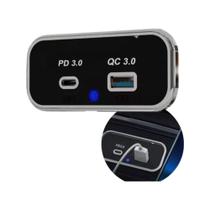 Carregador de Celular Automotivo com 1 USB 3.1A + 1 USB C Roadstar - RS114-3UBR ES