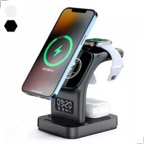 Carregador de Celular Fone e Relógio Magnético Sem Fio 5 Em 1 Carregador de Celular Fone e Relógio Magnético Sem Fio 5 Em 1