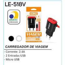 Carregador de celular Lelong v8 2.4A LE-518V Carregador de celular Lelong v8 2.4A LE-518V