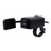 Carregador De Celular Para Moto - 2 Portas Usb Turbo Qc 3.0 Carregador De Celular Para Moto - 2 Portas Usb Turbo Qc 3.0