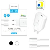 Carregador de Celular PD + Cabo Type C para Type C 25W - LE-139 - LEHMOX Carregador de Celular PD + Cabo Type C para Type C 25W - LE-139 - LEHMOX