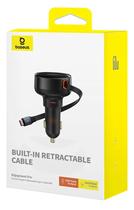 Carregador de celular retratil Baseus para carro tipo C Carregamento ultra rápido 60w