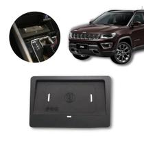 Carregador de Celular Sem Fio Veicular para Jeep Compass 2022/2025