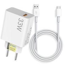 carregador de celular turbo 33w tipo C