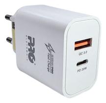 Carregador De Celular Ultra Rápido 20w Proeletronic Qc + Pd